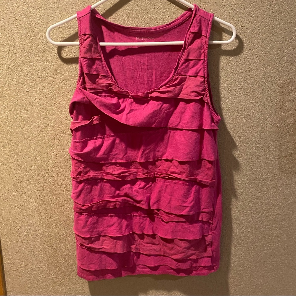 Pink Ruffle Tank!